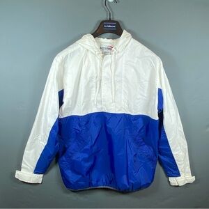 Vintage MTA Pro Jacket Size Large Quarter Zip Windbreaker Pullover 90s